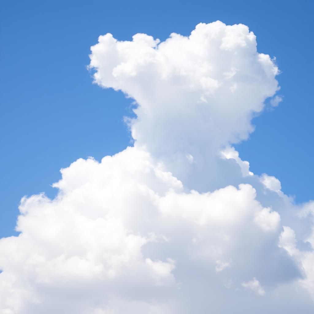 cloud in the shape of a unicorn