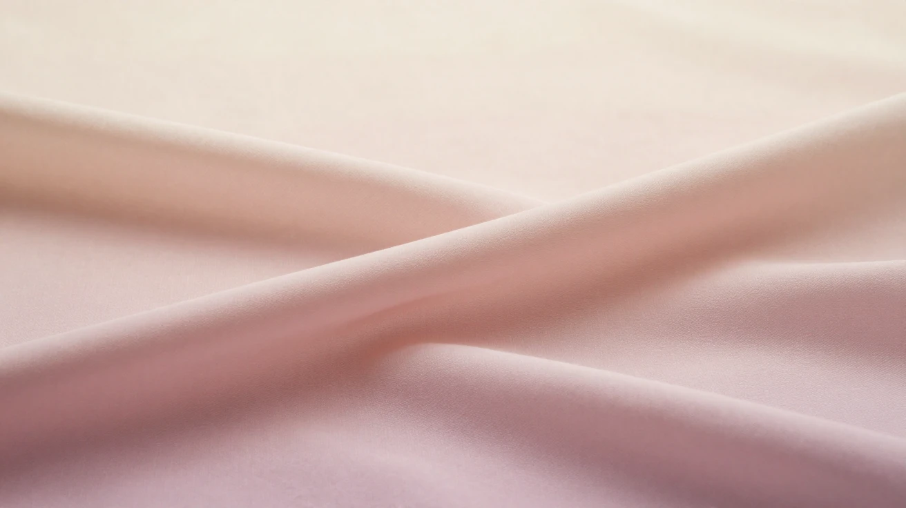 A minimalist background of soft gradient fabric draped in folds.