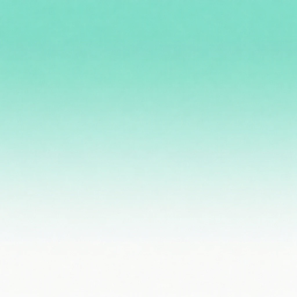A minimalist gradient background transitioning from mint green to white.